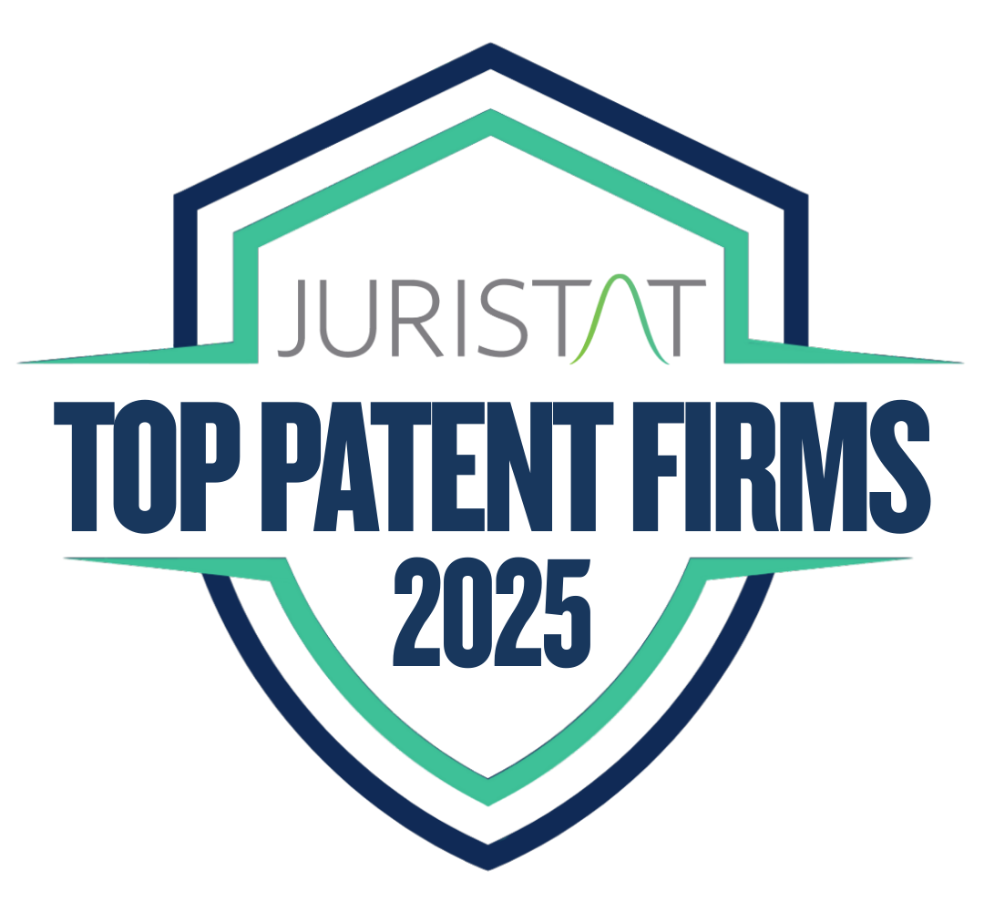 Top Patent Firms 2025 Badge with outline