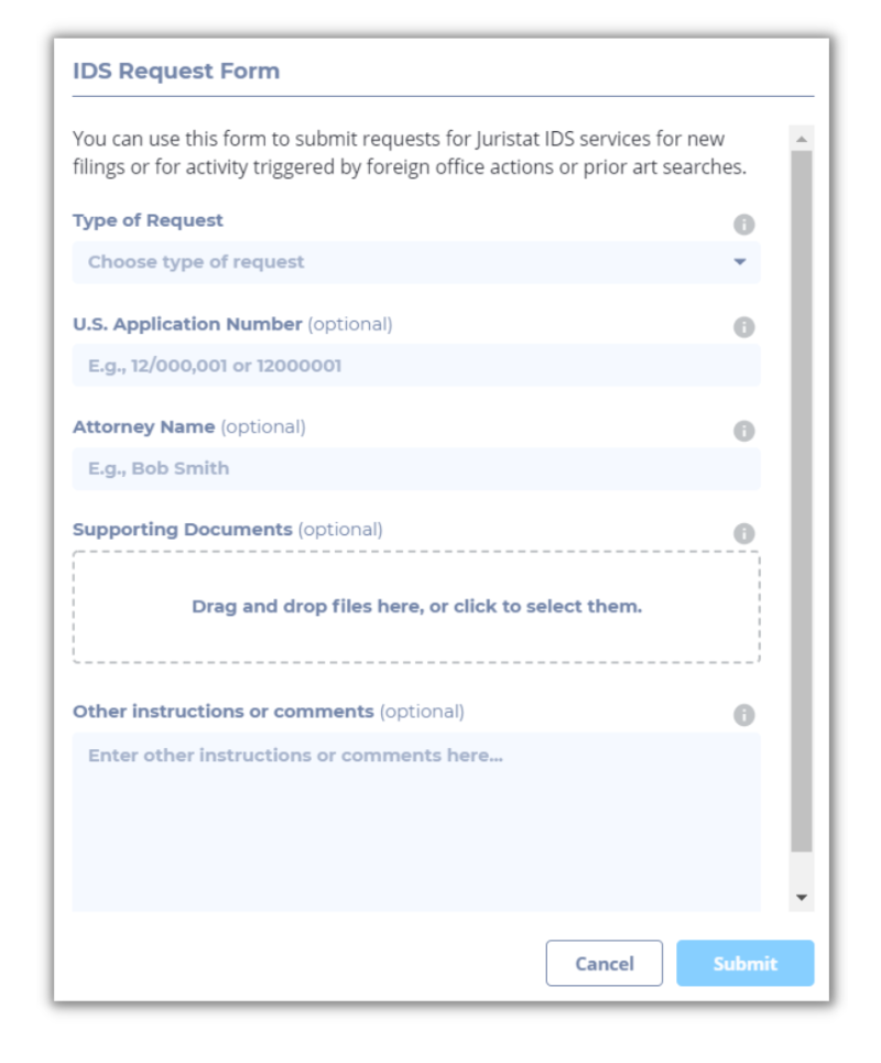 New in Juristat - IDS Form